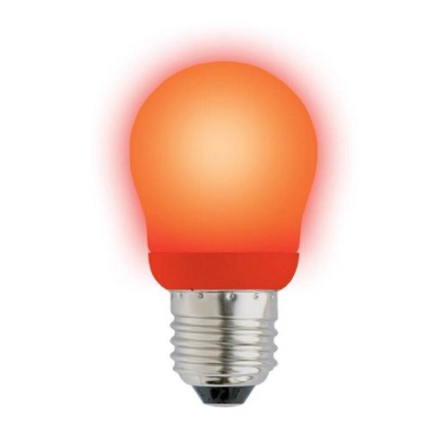 Лампа светодиодная Uniel ESL-G45 Шар Е27 220В 9Вт 560Лм Красная 45х83мм картинка 